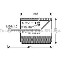 Verdampfer, Klimaanlage AVA COOLING HDV265 von Ava Cooling