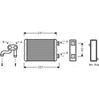 Wärmetauscher, Innenraumheizung AVA COOLING BWA6257 von Ava Cooling