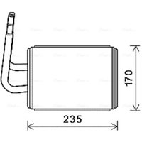 Wärmetauscher, Innenraumheizung AVA COOLING MZA6268 von Ava Cooling