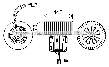 Innenraumgebläse AVA BW8540 von Ava