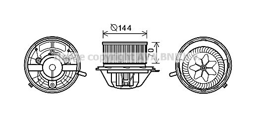 Innenraumgebläse AVA MS8607 von Ava