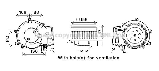 Innenraumgebläse AVA MS8625 von Ava