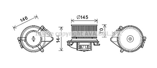 Innenraumgebläse AVA RT8621 von Ava