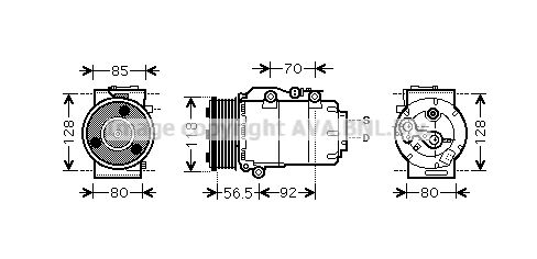 Kompressor, Klimaanlage AVA FDAK394 von Ava