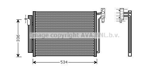 Kondensator, Klimaanlage AVA BW5281D von Ava