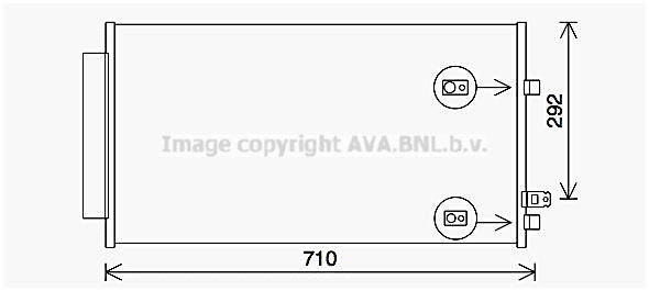 Kondensator, Klimaanlage AVA FT5462D von Ava