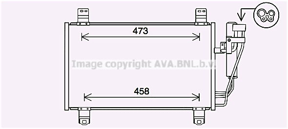 Kondensator, Klimaanlage AVA MZ5283D von Ava