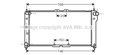 Kühler, Motorkühlung AVA MZ2075 von Ava