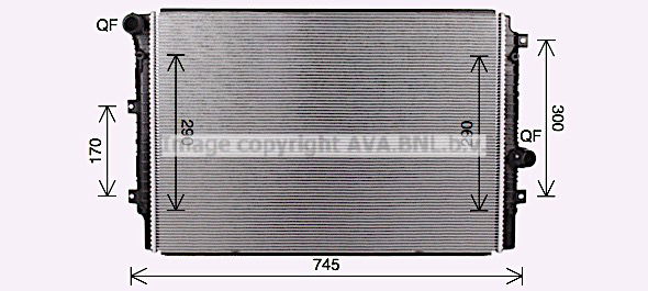 Kühler, Motorkühlung AVA VN2414 von Ava