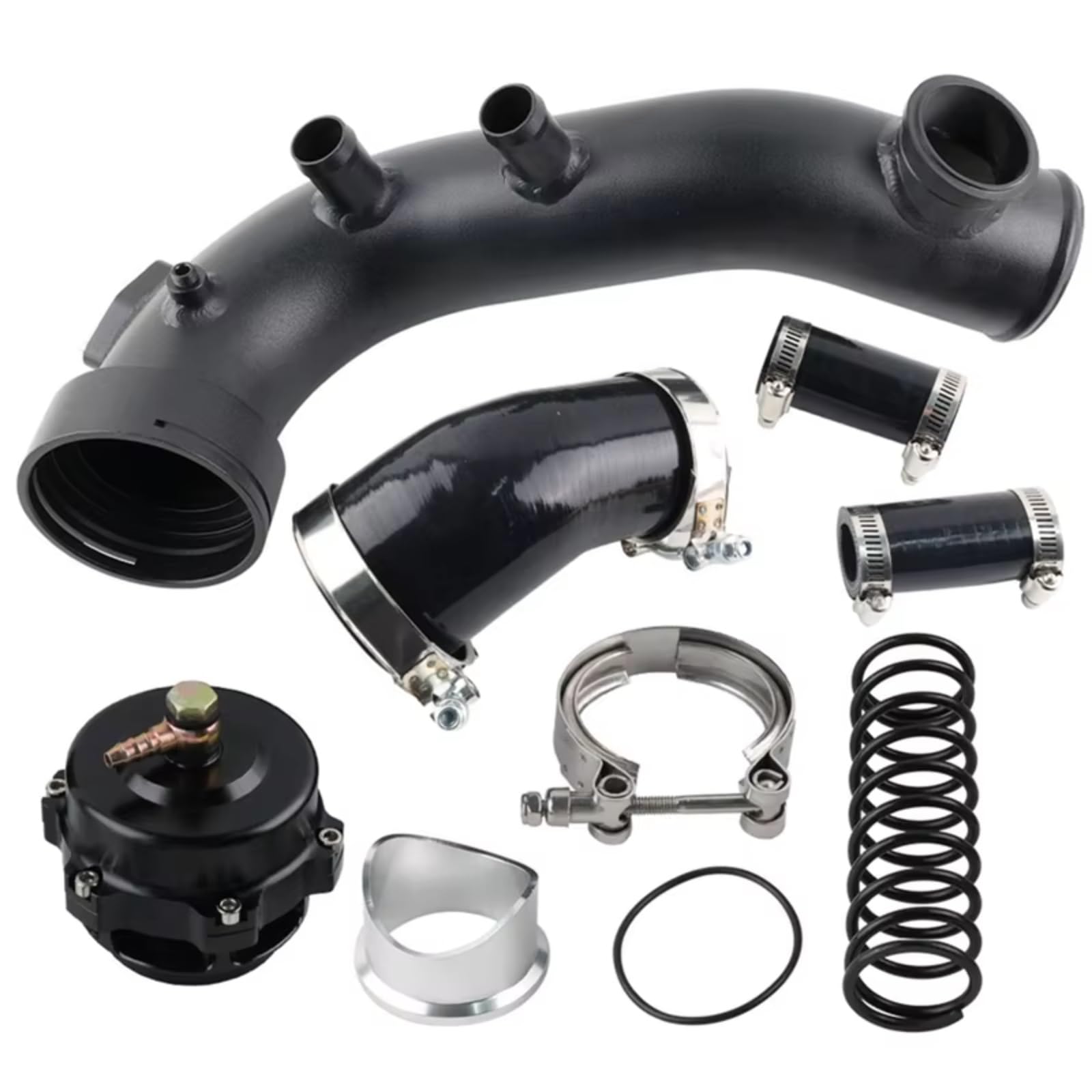 Ansaugschlauch Für N54 E88 E90 E92 E93 135I 335I Auto Air Intake Turbo Charge Pipe Kit Mit 50mm Blow Off Ventil Lufteinlassschlauch von Avfpra