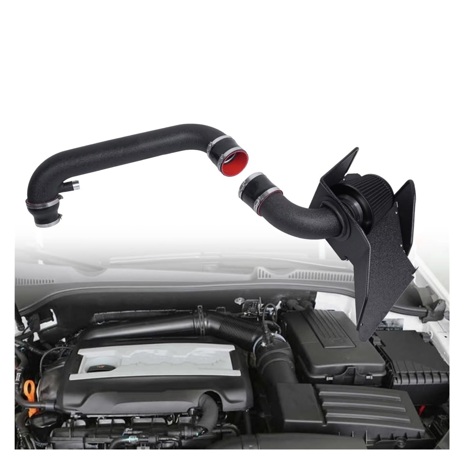 Ansaugschlauch Für VW Für Golf MK5 MK6 Für GTI Für Passat Für Caddy S Auto Cold Air Intake Kit Lufteinlassschlauch(MK6 Intake Kit) von Avfpra