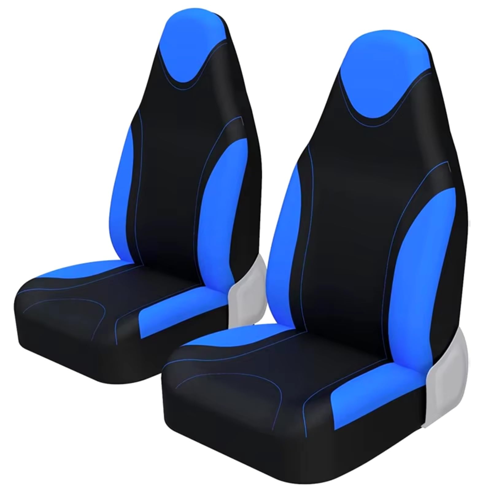 Autositzbezüge 2-teiliger Sitzbezug Vorne Im Eimer-Stil Autositzbezüge Universell Für Autos LKWs SUV Sitzschutz Sitzbezüge Auto(2pcs Blue) von Avfpra