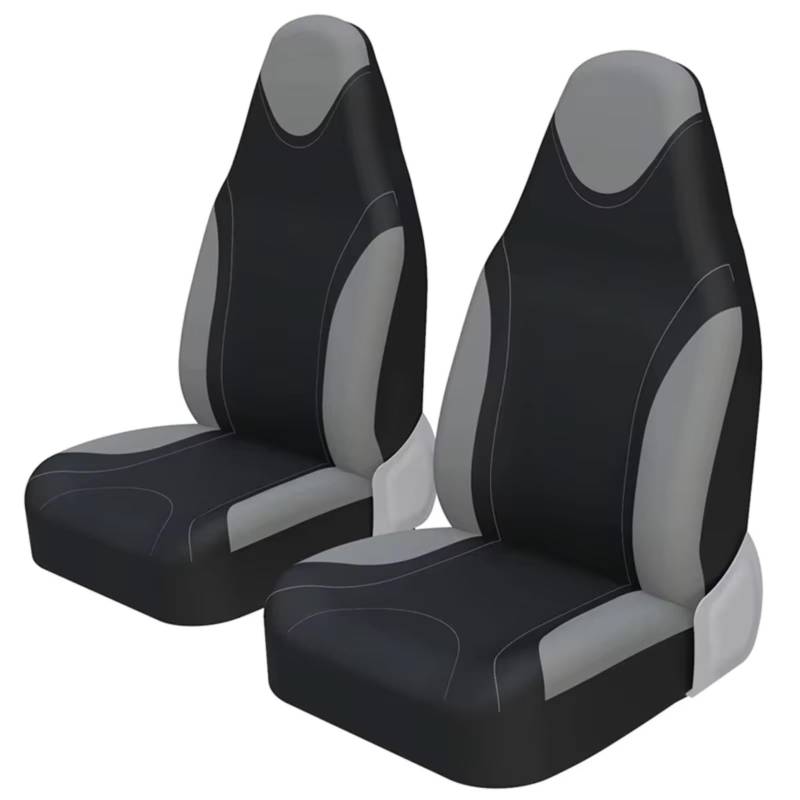 Autositzbezüge 2-teiliger Sitzbezug Vorne Im Eimer-Stil Autositzbezüge Universell Für Autos LKWs SUV Sitzschutz Sitzbezüge Auto(2pcs Gray) von Avfpra