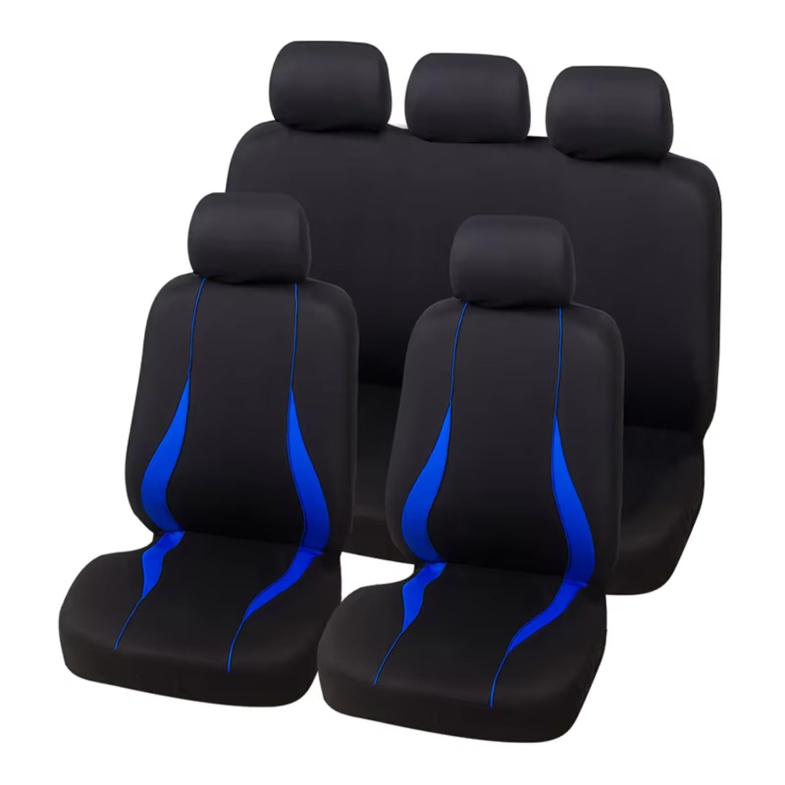 Autositzbezüge 9 Stück Für Nissan 2001 Autositzbezüge Auto Protect Covers Automotive Sitzbezüge Sitzbezüge Auto(G Blue Full Set) von Avfpra