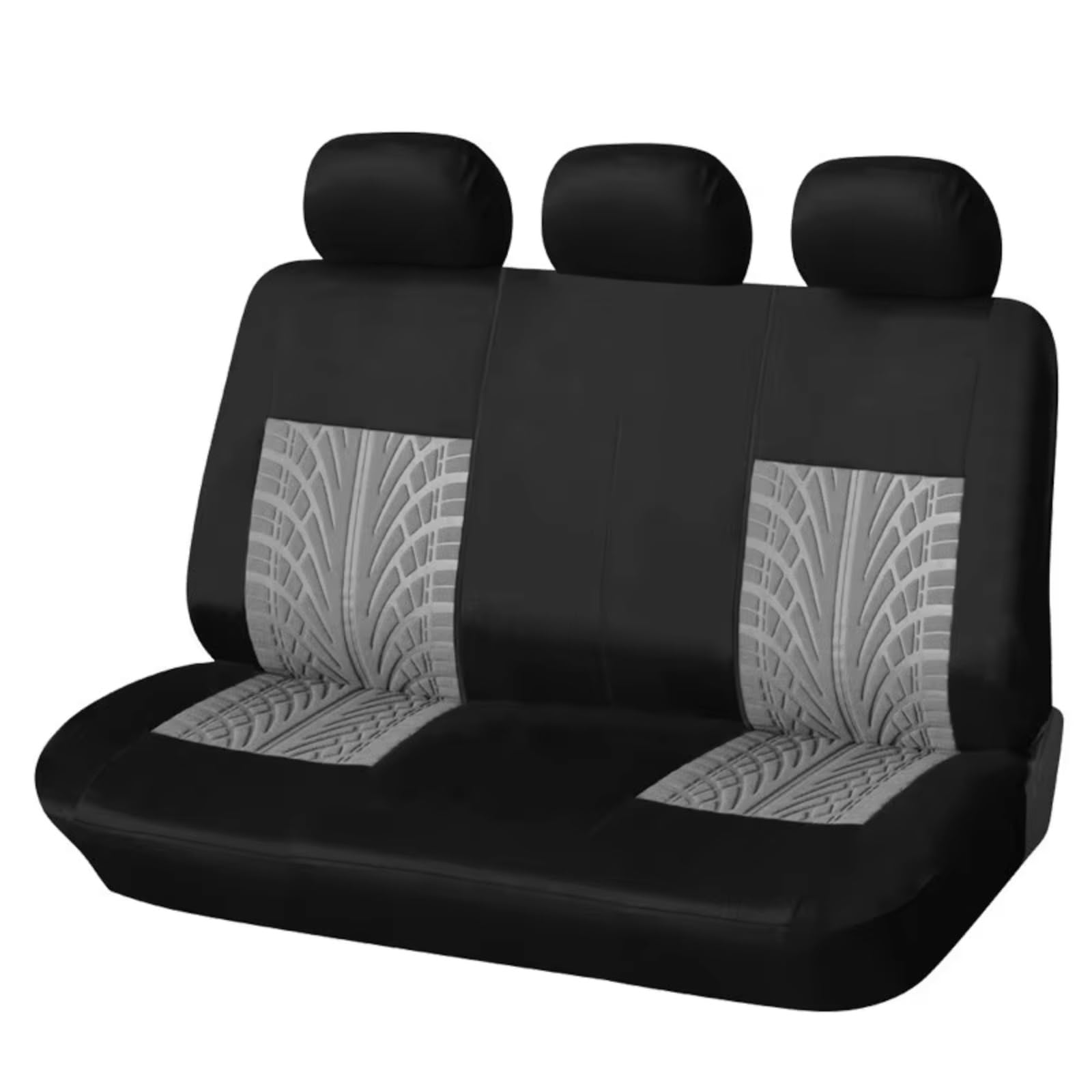 Autositzbezüge Autositzbezüge-Set Universell Passend Für Die Meisten Autos Bezüge Mit Reifenspur-Detail-Styling Autositzschutz Sitzbezüge Auto(K Gray Back Part) von Avfpra