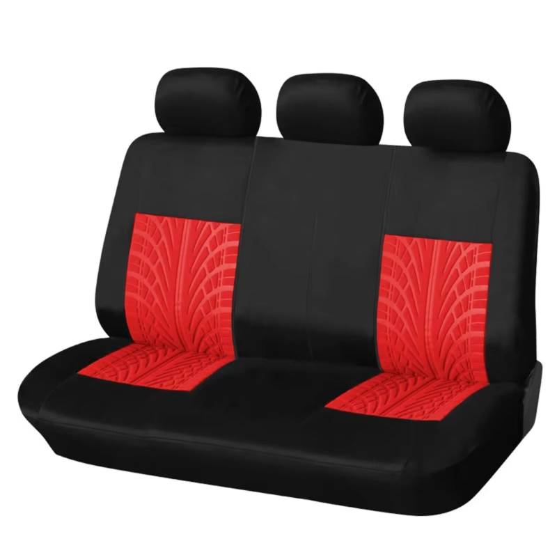 Autositzbezüge Autositzbezüge-Set Universell Passend Für Die Meisten Autos Bezüge Mit Reifenspur-Detail-Styling Autositzschutz Sitzbezüge Auto(O Red Back Part) von Avfpra