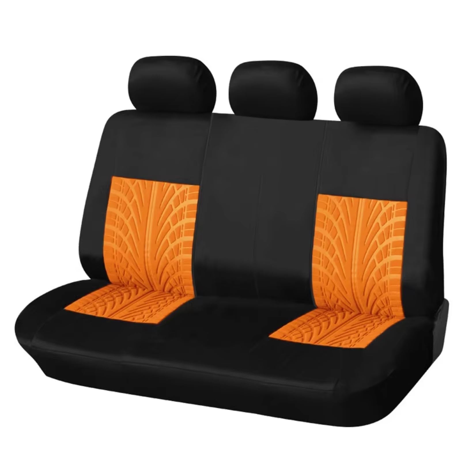 Autositzbezüge Autositzbezüge-Set Universell Passend Für Die Meisten Autos Bezüge Mit Reifenspur-Detail-Styling Autositzschutz Sitzbezüge Auto(P Orange Back Part) von Avfpra