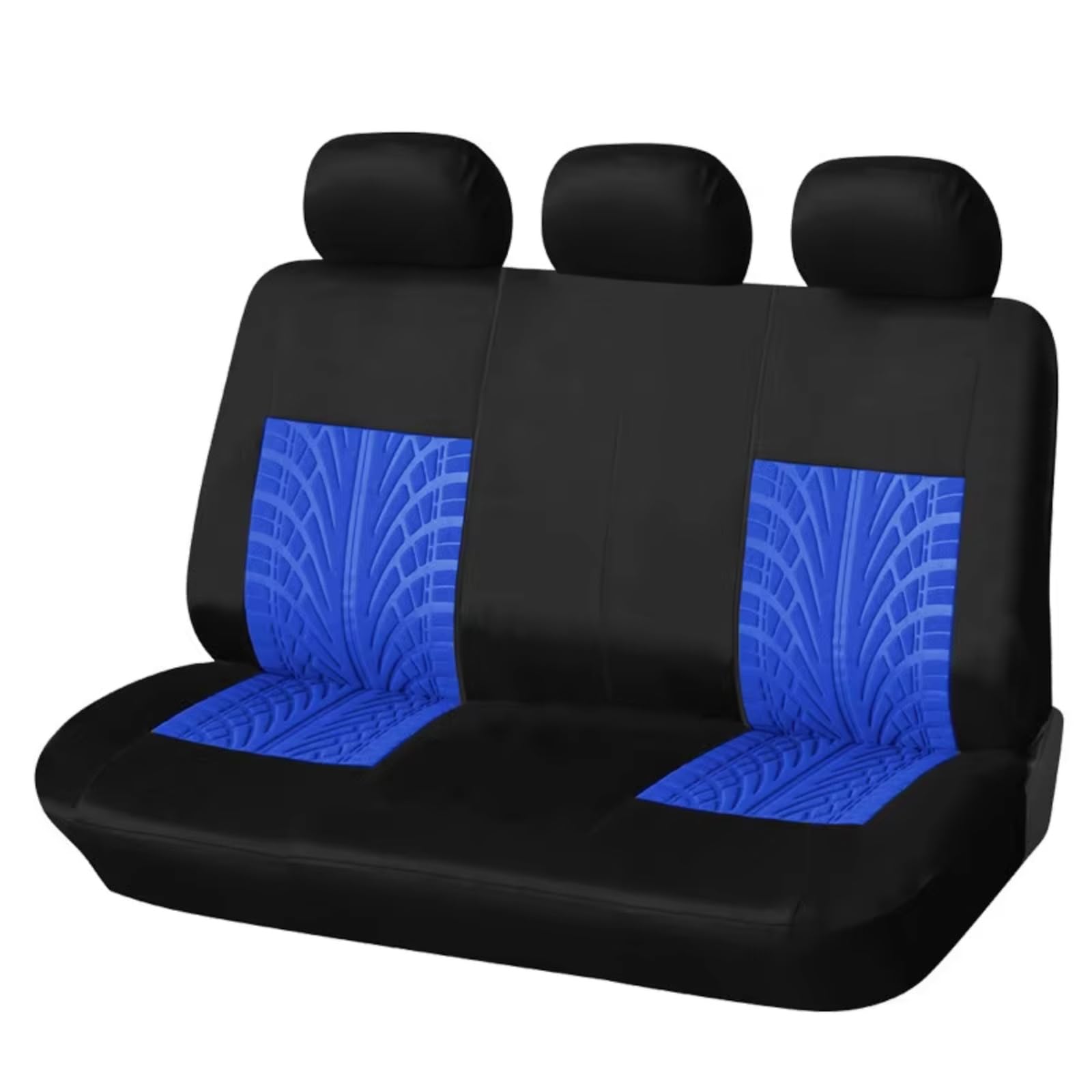 Autositzbezüge Autositzbezüge-Set Universell Passend Für Die Meisten Autos Bezüge Mit Reifenspur-Detail-Styling Autositzschutz Sitzbezüge Auto(Q Blue Back Part) von Avfpra