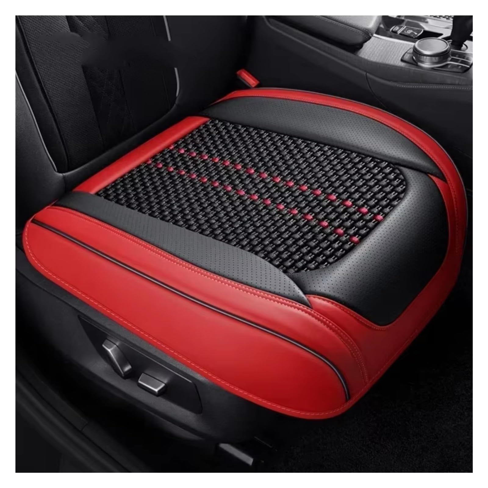 Autositzbezüge Für A3 Für Sportback A1 A4 A5 A6 A6L A7 A8 A8L Leder Auto Sitzbezug Kissen Sitzbezüge Auto(B Red 1 seat) von Avfpra