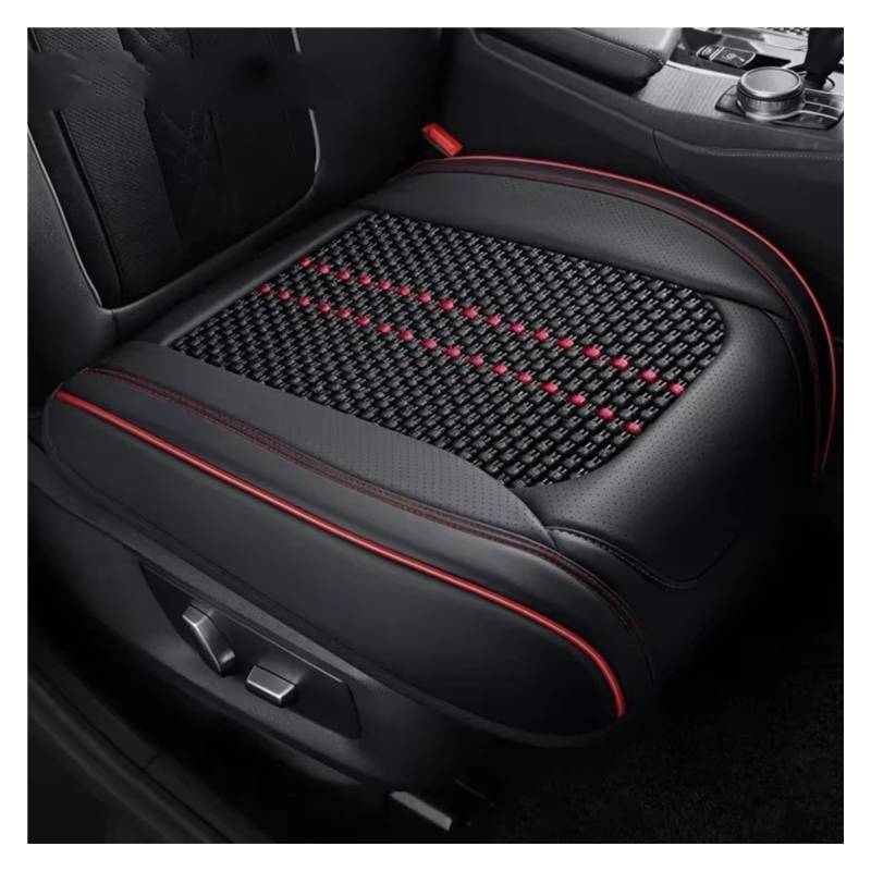 Autositzbezüge Für A3 Für Sportback A1 A4 A5 A6 A6L A7 A8 A8L Leder Auto Sitzbezug Kissen Sitzbezüge Auto(D Black red 1 seat) von Avfpra