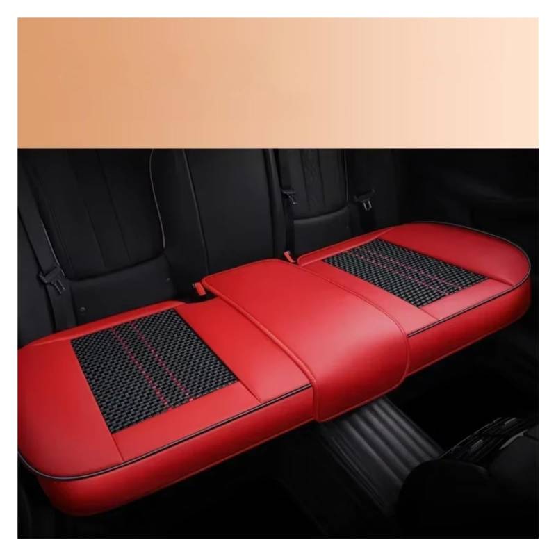 Autositzbezüge Für A3 Für Sportback A1 A4 A5 A6 A6L A7 A8 A8L Leder Auto Sitzbezug Kissen Sitzbezüge Auto(E Red Back Row) von Avfpra