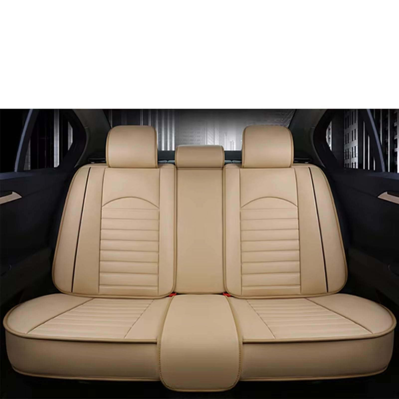 Autositzbezüge Für Alle Für Modelle Für Polo Für Limousine Für Amarok Für Tiguan Für Passat CC Autositzbezüge Sitzbezüge Auto(M 1 beige Rear) von Avfpra