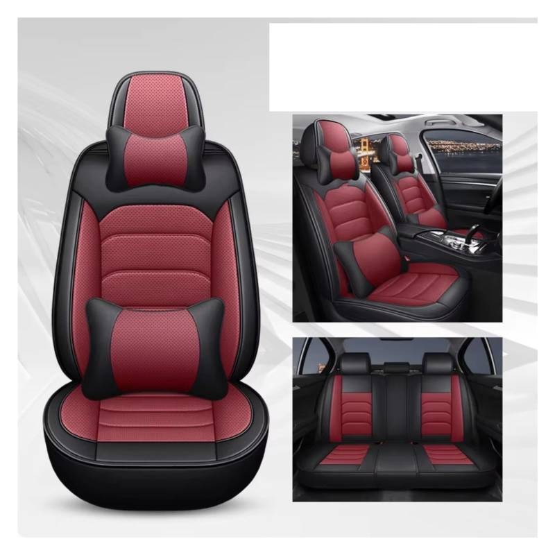 Autositzbezüge Für Benz C W204 W206 W203 S204 C205 Auto-Innendetails Sitzschutz Autositzbezug Sitzbezüge Auto(I Black Red 5 Seat) von Avfpra