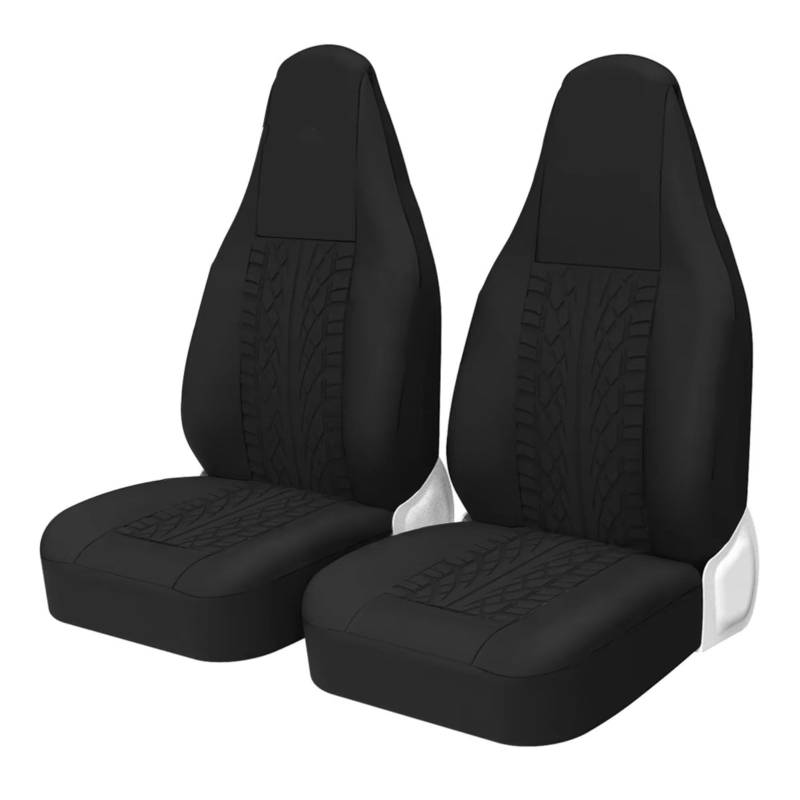 Autositzbezüge Für FIAT Für Ducato Autositzbezüge Universal Für Die Meisten Auto Sportsitzschutz Sitzbezüge Auto(D Black 2PCS) von Avfpra