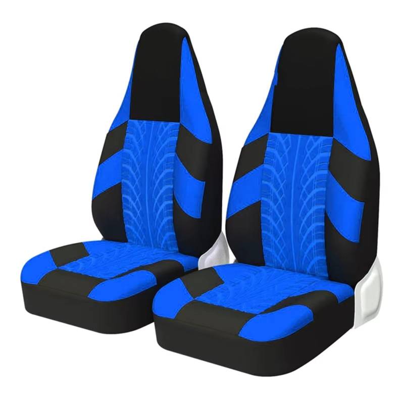 Autositzbezüge Für FIAT Für Ducato Autositzbezüge Universal Für Die Meisten Auto Sportsitzschutz Sitzbezüge Auto(E Blue 2PCS) von Avfpra