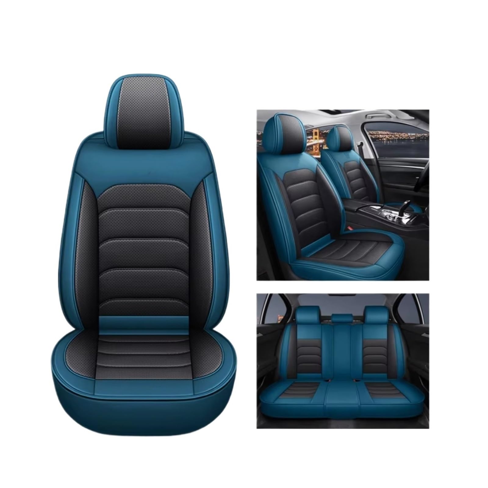 Autositzbezüge Für Für Passat Für Golf Für Touran Für Tiguan Für Sharan CC Für Caddy Für Variante UP Auto Sitz Abdeckung Sitzbezüge Auto(B Blue) von Avfpra