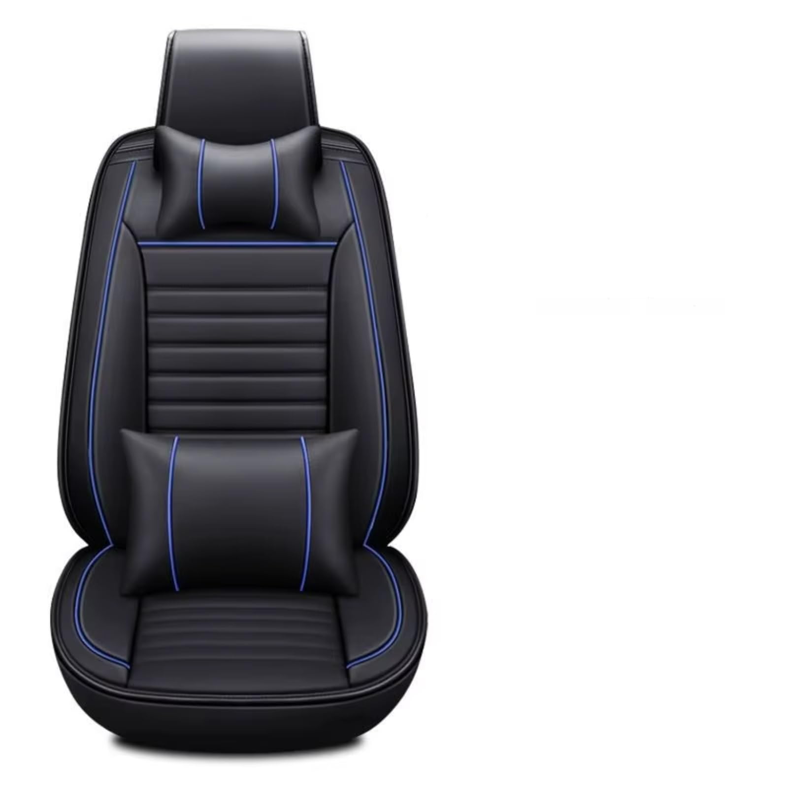 Autositzbezüge Für Für Passat Für Golf Für Touran Für Tiguan Für Sharan CC Für Caddy Für Variante UP Auto Sitz Abdeckung Sitzbezüge Auto(I Black Blue Pillow) von Avfpra