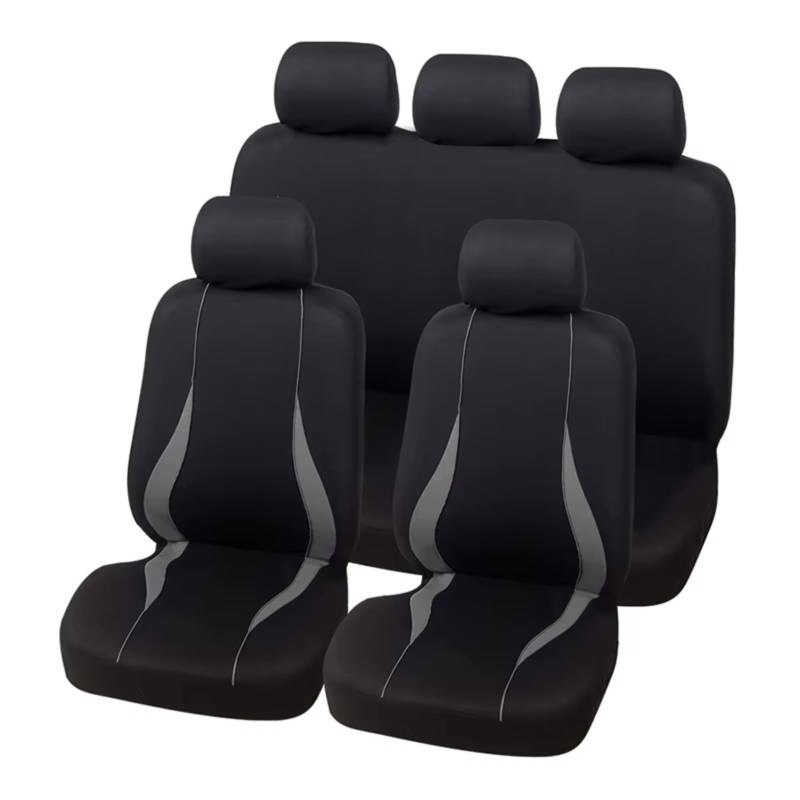 Autositzbezüge Für Gazelle Autositzbezüge Auto-Protect-Bezüge Kfz-Sitzbezüge 9 Stück Sitzbezüge Auto(F Gray Full Set) von Avfpra