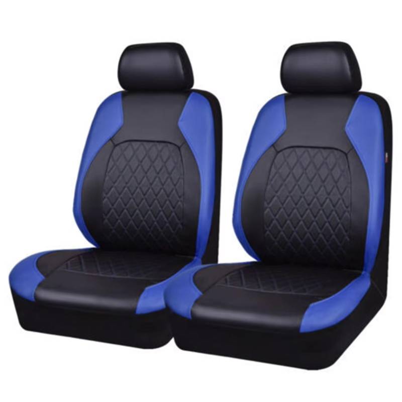 Autositzbezüge Für Greely Für Emgrand EC7 LC X7 GX7 EX7 Vorne/Hinten Autositzbezug-Set PU-Leder Autositzschutz Autokissensitze Sitzbezüge Auto(A 2Seats-Blue) von Avfpra