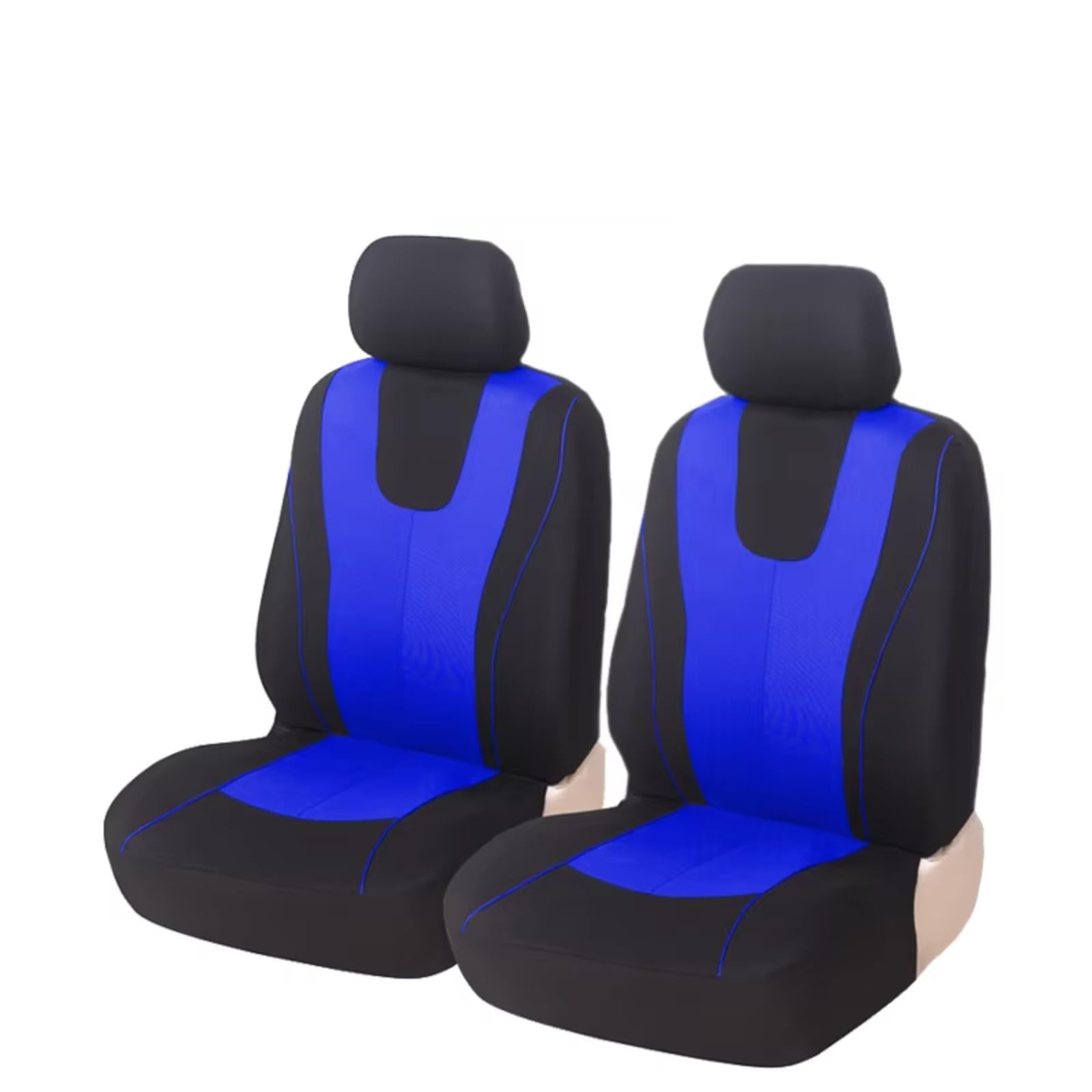 Autositzbezüge Für HYUNDAI-i40 Autositzbezug Stoff Schützen Sitzbezüge Blau Sitzbezüge Auto(F 2 pcs Blue Front) von Avfpra