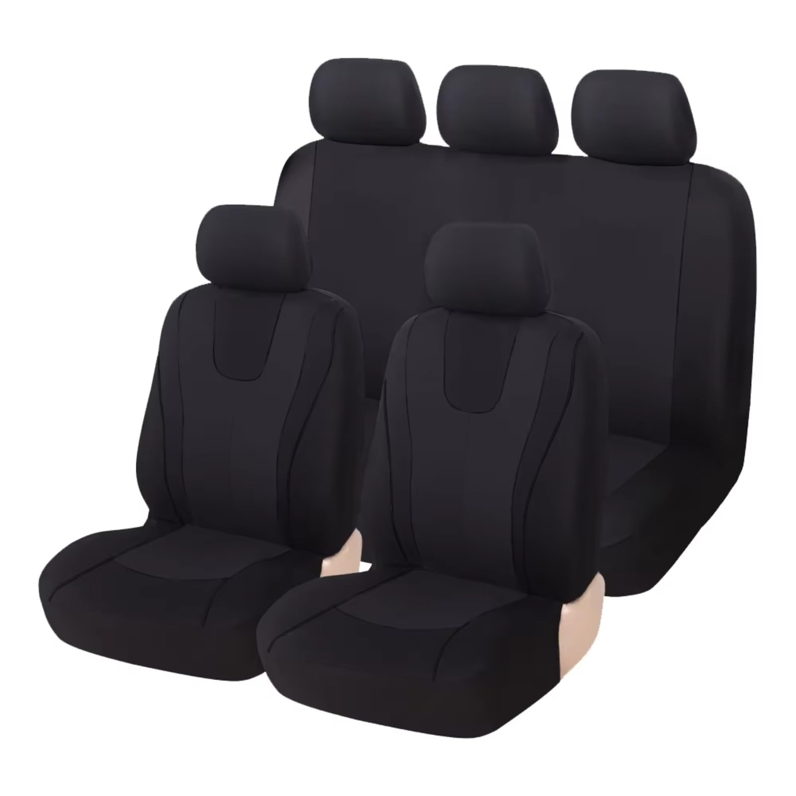 Autositzbezüge Für HYUNDAI-i40 Autositzbezug Stoff Schützen Sitzbezüge Blau Sitzbezüge Auto(G Full Set Black) von Avfpra