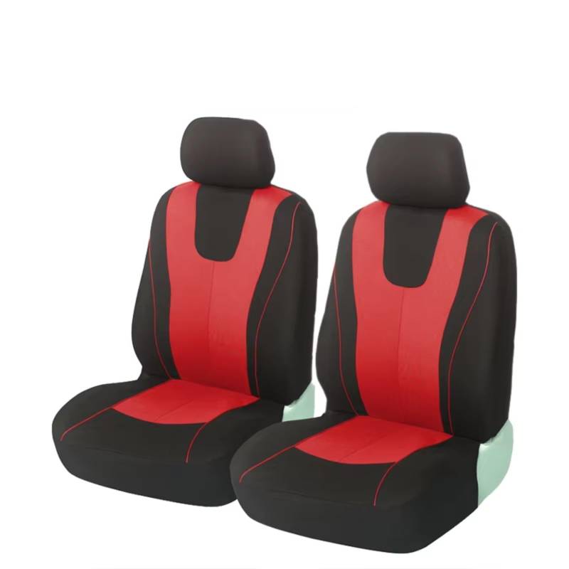 Autositzbezüge Für HYUNDAI-i40 Autositzbezug Stoff Schützen Sitzbezüge Blau Sitzbezüge Auto(H 2 pcs red Front) von Avfpra