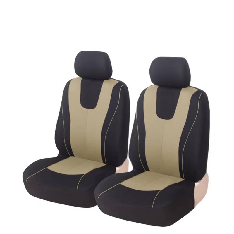 Autositzbezüge Für HYUNDAI-i40 Autositzbezug Stoff Schützen Sitzbezüge Blau Sitzbezüge Auto(I 2 pcs beige Front) von Avfpra