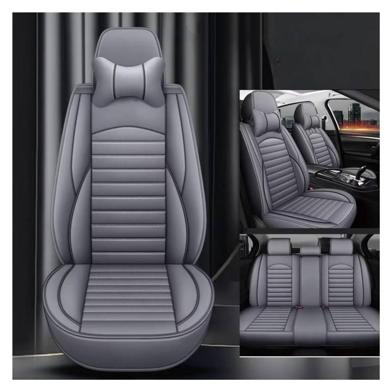 Autositzbezüge Für Isuzu Auto Styling Auto Zubehör Auto Sitz Abdeckung Leder Auto Sitz Abdeckung Schutz Sitzbezüge Auto(Grey Pillow) von Avfpra