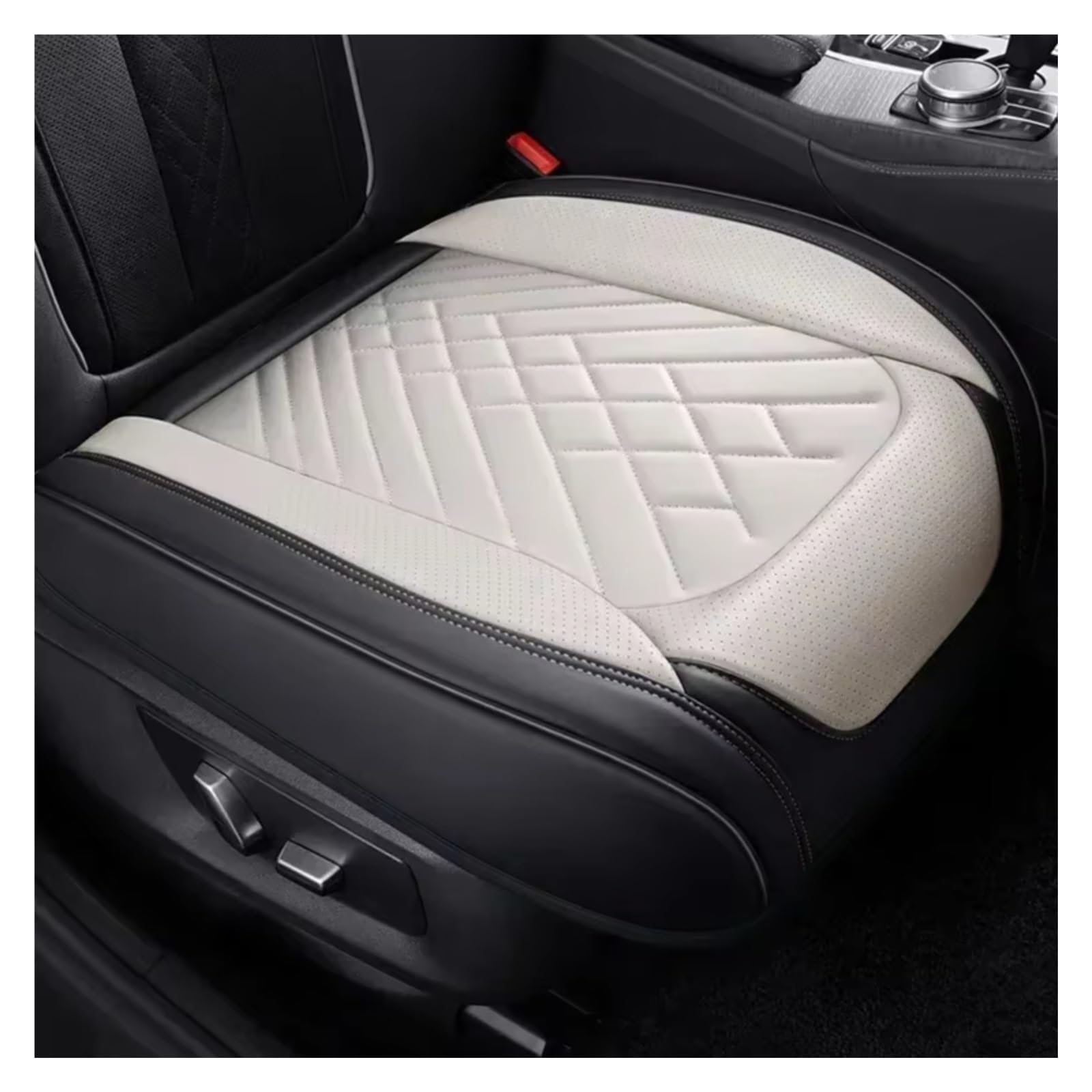 Autositzbezüge Für MG ZS EV GT Für EHS Für RX5 MG4 Für Mulan MG5 Für Marvel R MG6 Vollständige Abdeckung Pu Leder Auto Sitz Abdeckung Kissen Sitzbezüge Auto(G White 1 Seat) von Avfpra