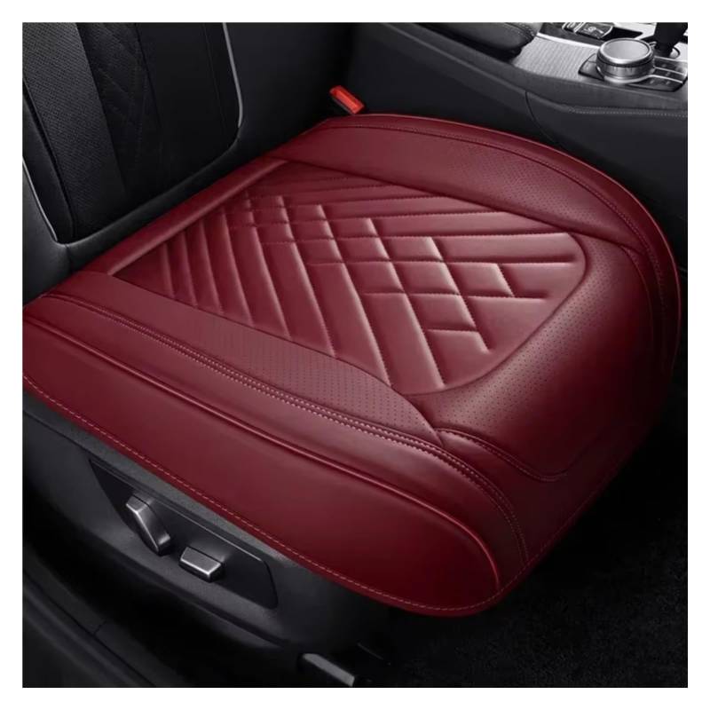 Autositzbezüge Für MG ZS EV GT Für EHS Für RX5 MG4 Für Mulan MG5 Für Marvel R MG6 Vollständige Abdeckung Pu Leder Auto Sitz Abdeckung Kissen Sitzbezüge Auto(H Wine Red 1 Seat) von Avfpra