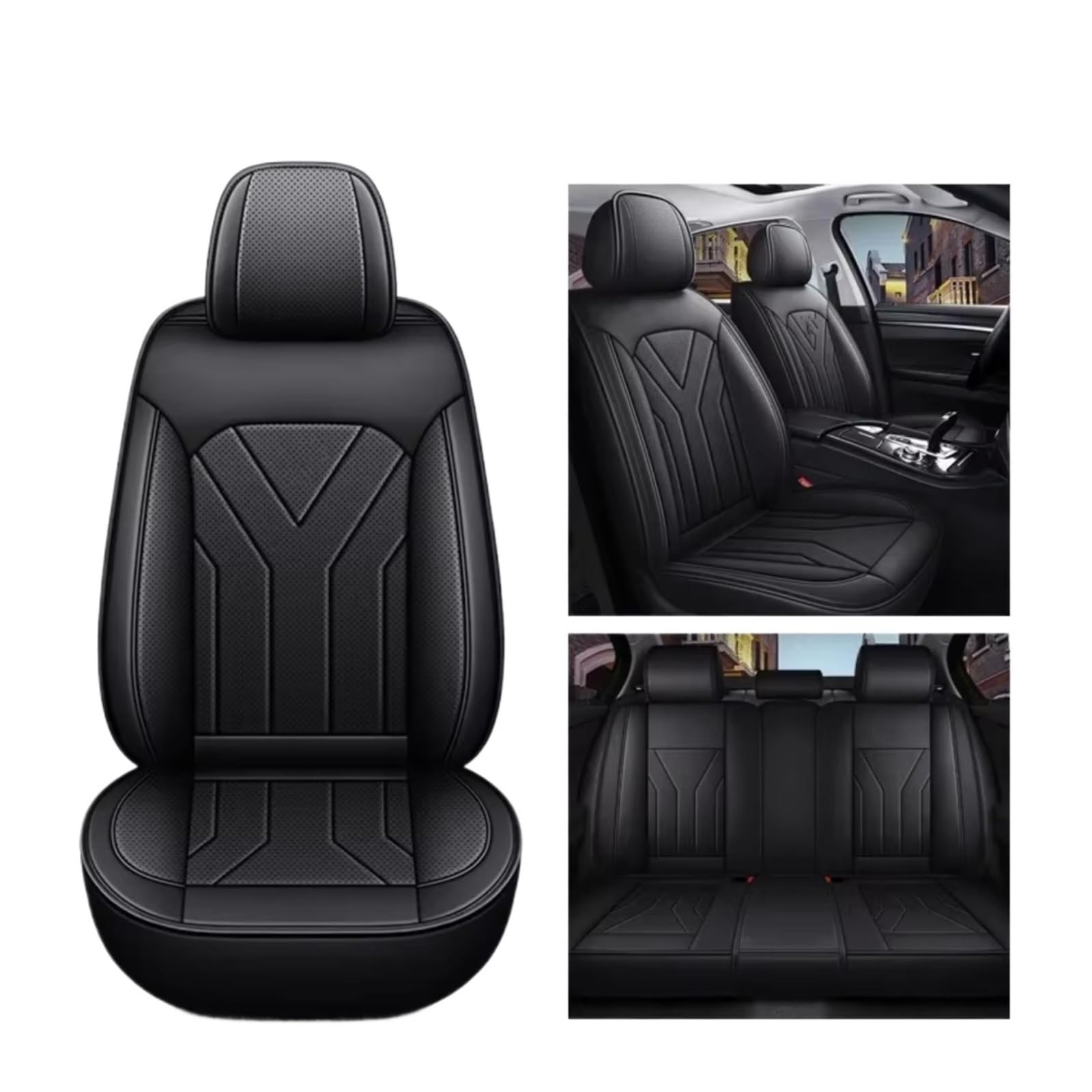 Autositzbezüge Für Serie 3 G20 G21 G28 4 F32 F33 F36 G22 G23 G26 Auto-Innensitzbezüge Sitzbezüge Auto(G Black 5 Seats) von Avfpra