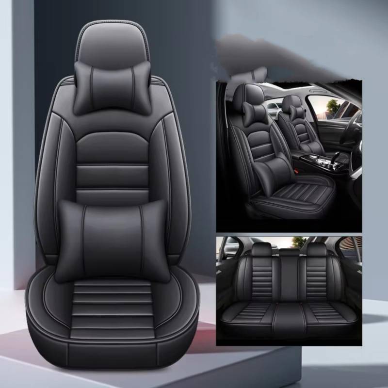 Autositzbezüge Für Serie 5 E34 E39 E60 E61 F07 F10 F11 F18 Autozubehör Innensitzschutz Autositzbezug Sitzbezüge Auto(G Black 5seat) von Avfpra