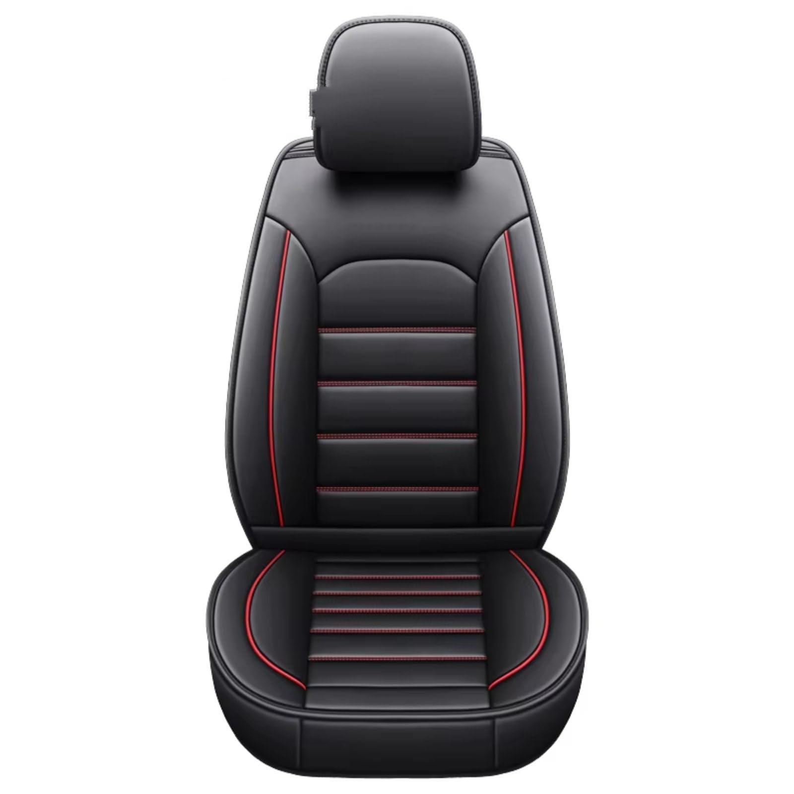 Autositzbezüge Für Serie 5 E34 E39 E60 E61 F07 F10 F11 F18 Autozubehör Innensitzschutz Autositzbezug Sitzbezüge Auto(M Black red 1seat) von Avfpra