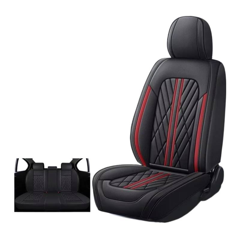 Autositzbezüge Für Suzuki Für Vitara Für Liana Sx4 Für Jimny Für Swift Für Grand Für Vitara Für Kizashi Für Alivio Auto Sitzbezug Sitzbezüge Auto(I Black Red 2) von Avfpra