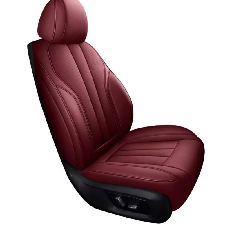 Autositzbezüge Für Tesla Für Modell Y 3 2020 2021 2022 2023 2024 Auto Innen Zubehör Auto Sitz Abdeckung Sitzbezüge Auto(C 1PC-Wine Red) von Avfpra