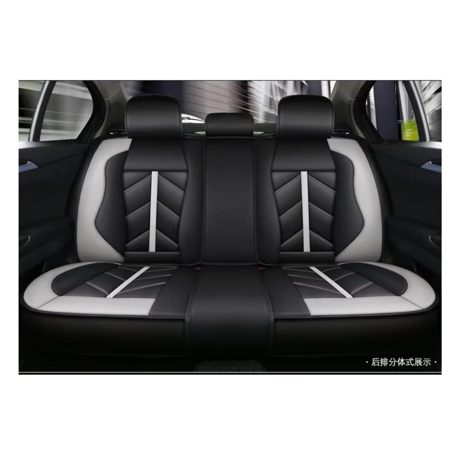 Autositzbezüge Für Toyota Für RAV4 Für Avensis Für Camry Für Avalon Für Land Für Cruiser Für Reiz Für 4runner Auto Sitzbezug Sitzbezüge Auto(E Back seat Cover) von Avfpra