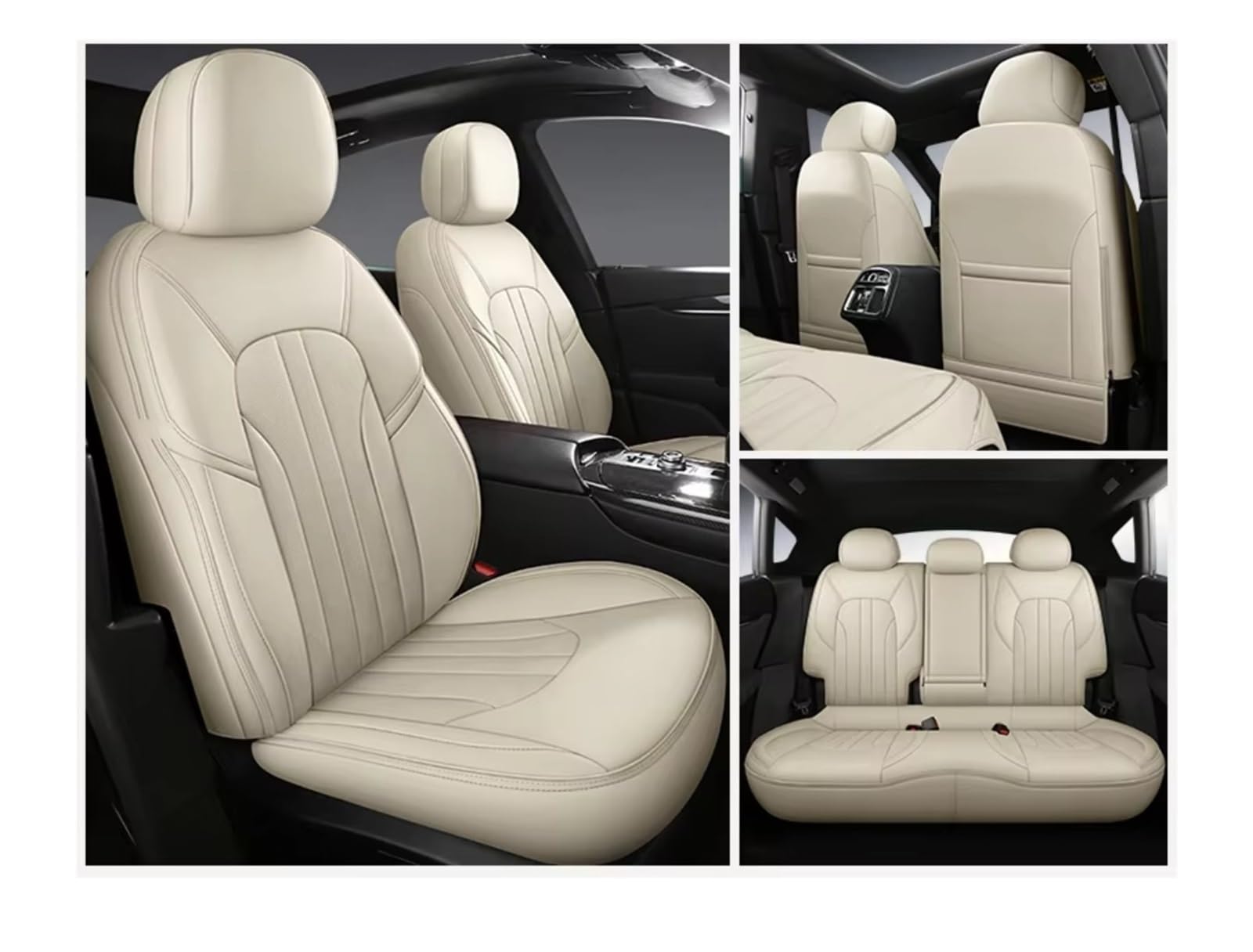 Autositzbezüge Für VW Für Passat B7 2012 2013 2014 2015 Innen Auto Seat Protector Luxus Custom Full Set Auto Sitzbezüge Sitzbezüge Auto(E 5 PCS) von Avfpra