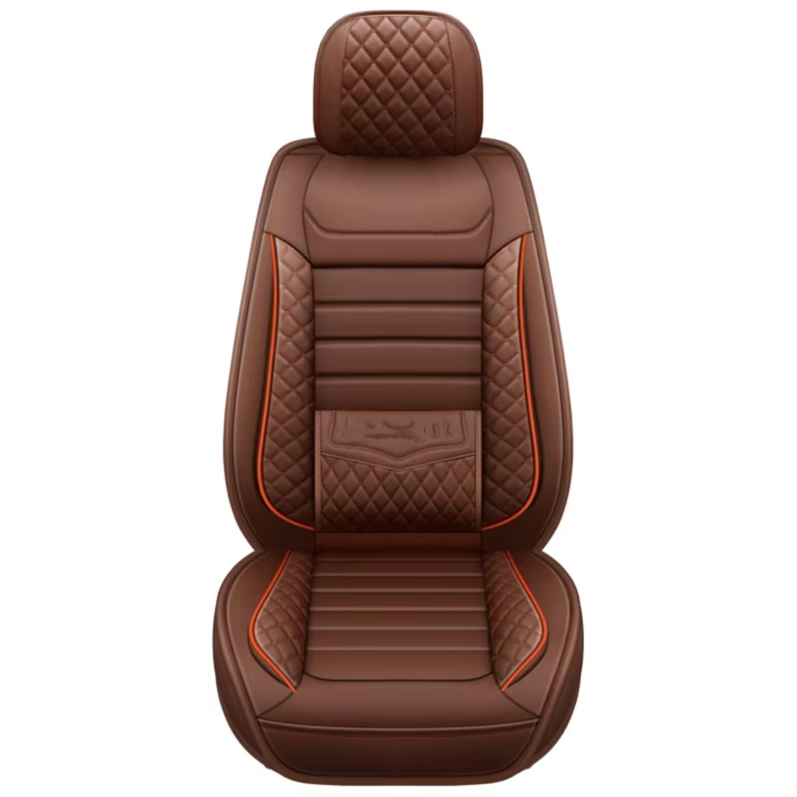 Autositzbezüge Für VW Für Polo 9N Für Touareg 2005 Für Amarok Für Caddy Für Passat Für Tiguan Für Golf Leder Pu Auto Sitzbezüge Sitzbezüge Auto(A for 1 seat) von Avfpra