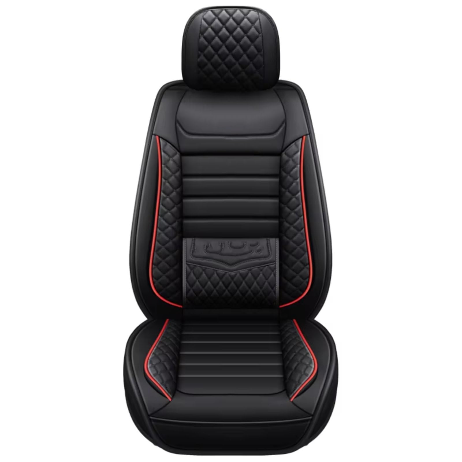 Autositzbezüge Für VW Für Polo 9N Für Touareg 2005 Für Amarok Für Caddy Für Passat Für Tiguan Für Golf Leder Pu Auto Sitzbezüge Sitzbezüge Auto(B for 1 seat) von Avfpra