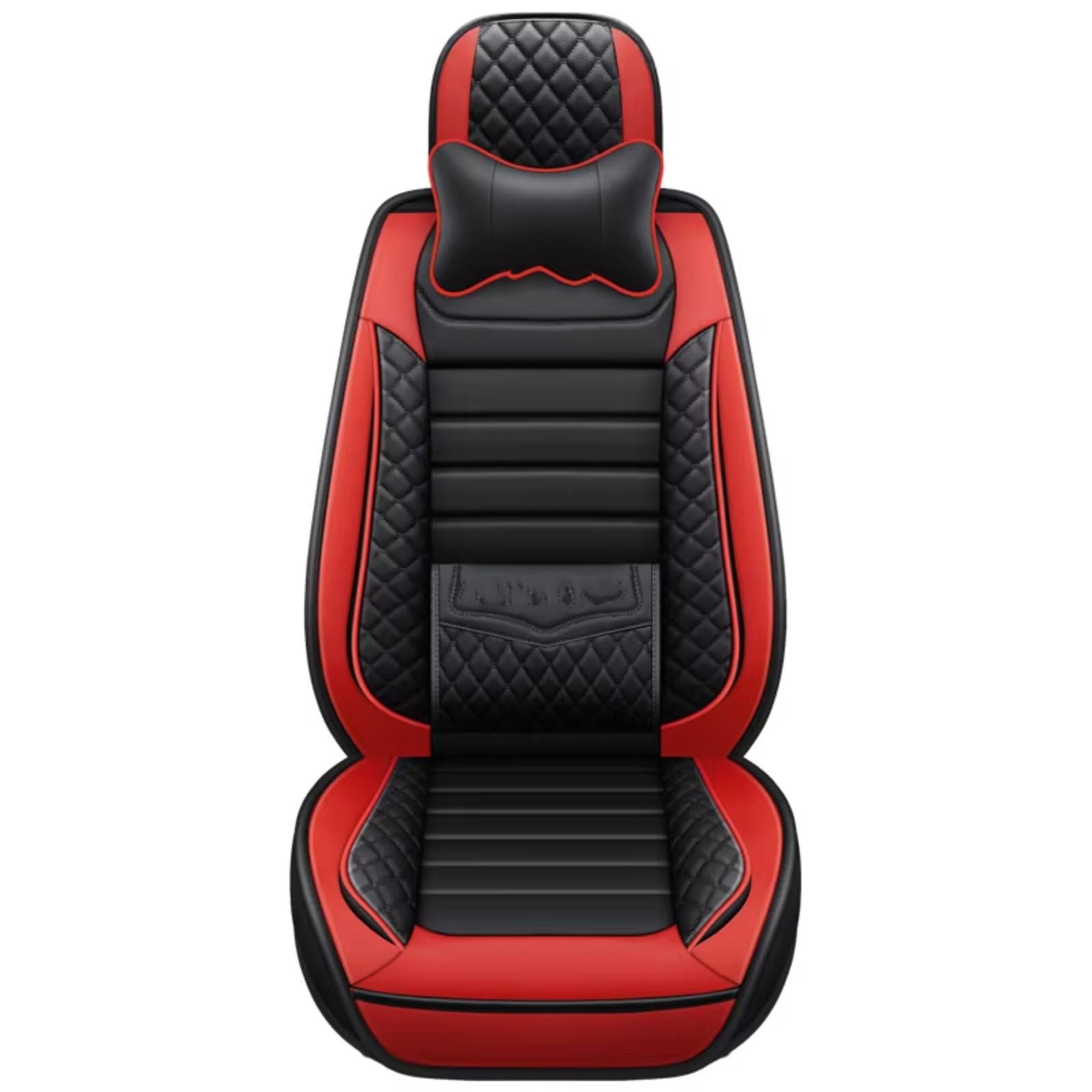 Autositzbezüge Für VW Für Polo 9N Für Touareg 2005 Für Amarok Für Caddy Für Passat Für Tiguan Für Golf Leder Pu Auto Sitzbezüge Sitzbezüge Auto(K for 1 seat) von Avfpra